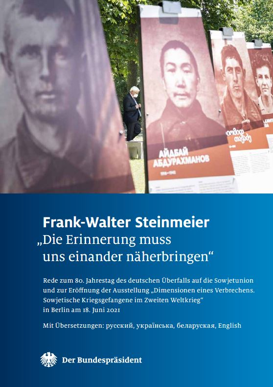 Bundespräsident Frank-Walter Steinmeier: Die Erinnerung muss uns einander näherbringen (Abb. Titel)